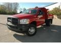 Dodge Ram 3500 ST Regular Cab 4x4 Chassis Dump Truck Flame Red photo #3
