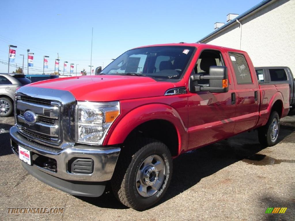 2011 Ford F250 Super Duty XLT Crew Cab 4x4 In Vermillion Red - A06793 ...