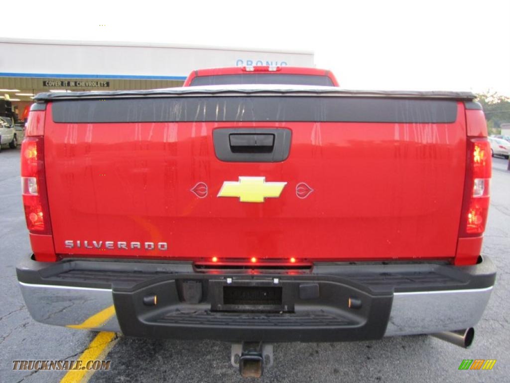 2010 Silverado 3500HD Work Truck Regular Cab 4x4 Dually - Victory Red / Dark Titanium photo #6