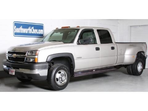 Silver Birch Metallic 2006 Chevrolet Silverado 3500 LS Crew Cab 4x4 Chassis Silver Birch Metallic 2006 Chevrolet Silverado 3500 LS Crew Cab 4x4 Chassis