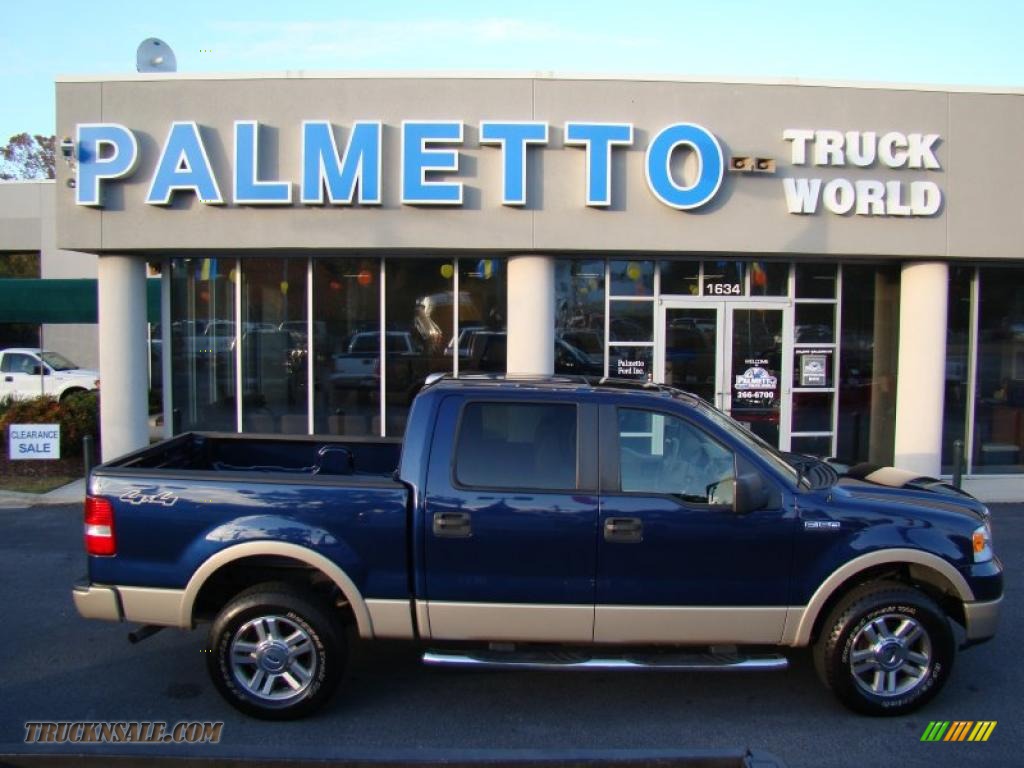 2008 Ford F150 Lariat SuperCrew 4x4 in Dark Blue Pearl ...