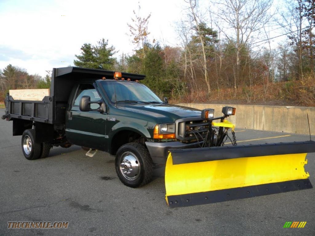 2000 F550 Super Duty XL Regular Cab 4x4 Dump Truck - Woodland Green Metallic / Medium Graphite photo #1