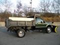 Ford F550 Super Duty XL Regular Cab 4x4 Dump Truck Woodland Green Metallic photo #7