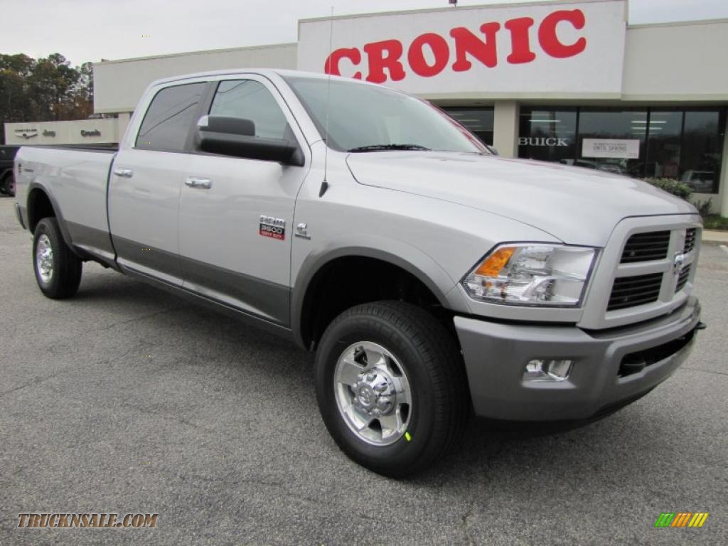 2011 Ram 3500 HD SLT Outdoorsman Crew Cab 4x4 - Bright Silver Metallic / Dark Slate Gray/Medium Graystone photo #1