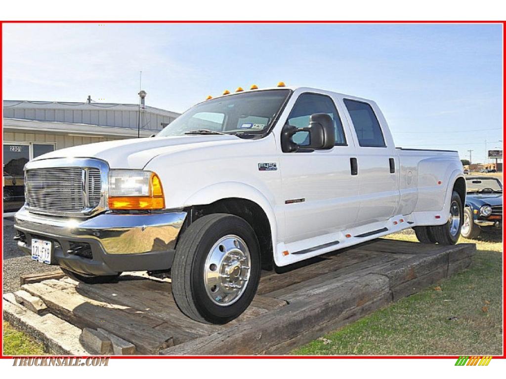 2000 Ford F450 Super Duty XLT Crew Cab 4x4 Dually in Oxford White - C68090 | Truck N' Sale