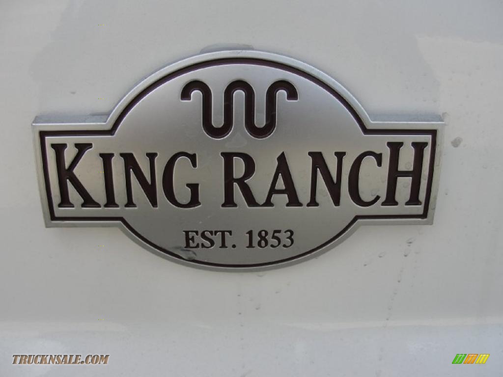 2011 F350 Super Duty King Ranch Crew Cab 4x4 Dually - White Platinum Tri-Coat Metallic / Chaparral Leather photo #13
