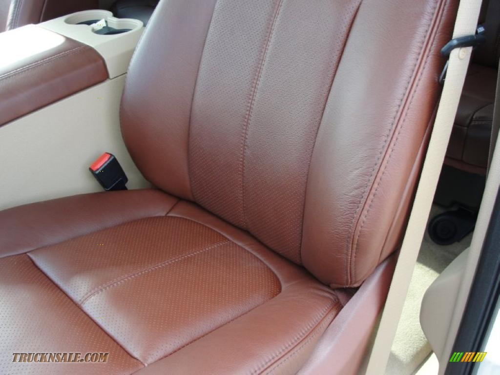 2011 F350 Super Duty King Ranch Crew Cab 4x4 Dually - White Platinum Tri-Coat Metallic / Chaparral Leather photo #25