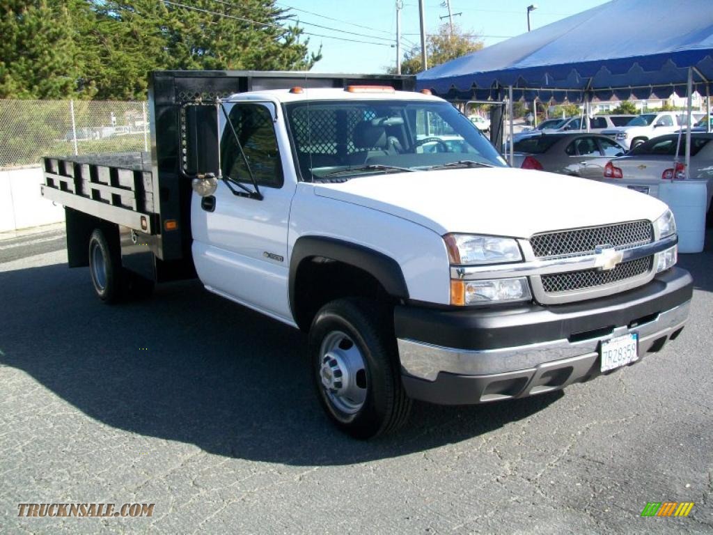 2004 Chevrolet Silverado 3500hd Regular Cab Chassis In Summit White 321575 Truck N Sale 4303