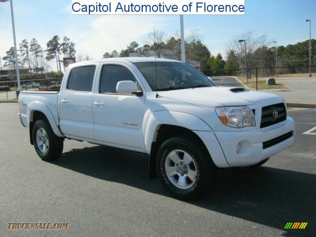 2007 Toyota Tacoma V6 Trd Sport Double Cab 4x4 In Super White 392924