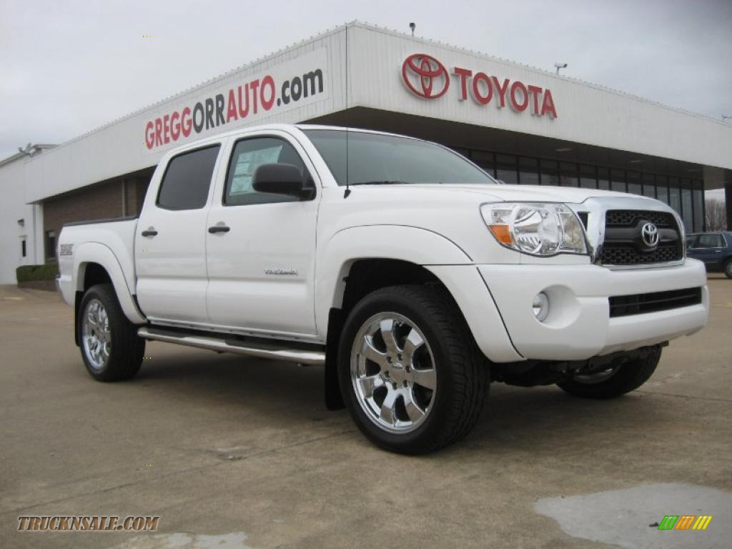 2011 Toyota Tacoma Tss Prerunner Double Cab In Super White Photo 4