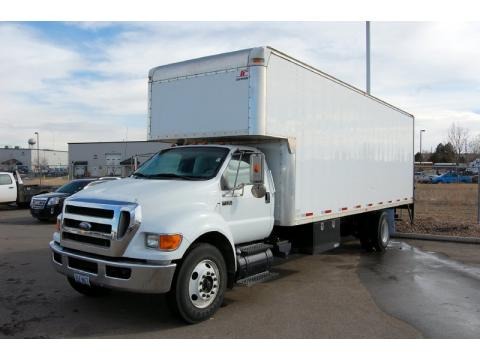Oxford White 2008 Ford F750 Super Duty XL Chassis Regular Cab Moving Truck Oxford White 2008 Ford F750 Super Duty XL Chassis Regular Cab Moving Truck