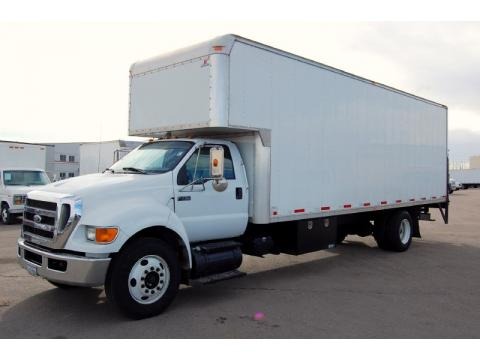 Oxford White 2008 Ford F750 Super Duty XL Chassis Regular Cab Moving Truck Oxford White 2008 Ford F750 Super Duty XL Chassis Regular Cab Moving Truck