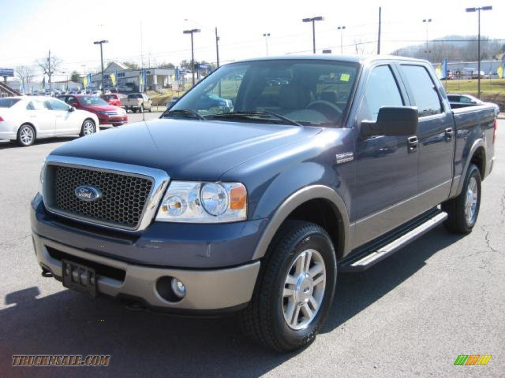 2006 Ford F150 Lariat For Sale >> 2006 Ford F150 Lariat SuperCrew 4x4 in Medium Wedgewood Blue Metallic photo #2 - B62611 | Truck ... 2006 Ford F150 Lariat For Sale >> 2006 Ford F150 Lariat SuperCrew 4x4 in Medium Wedgewood Blue Metallic photo #2 - B62611 | Truck ...