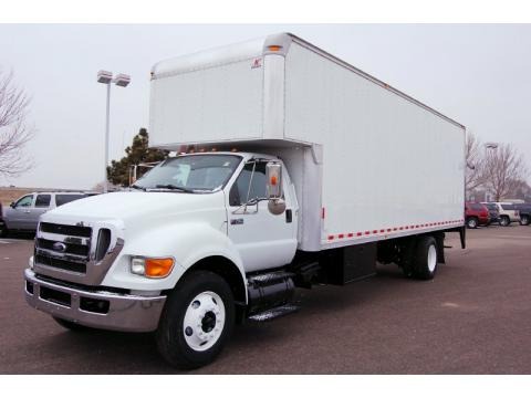Oxford White 2008 Ford F750 Super Duty XL Chassis Regular Cab Moving Truck Oxford White 2008 Ford F750 Super Duty XL Chassis Regular Cab Moving Truck