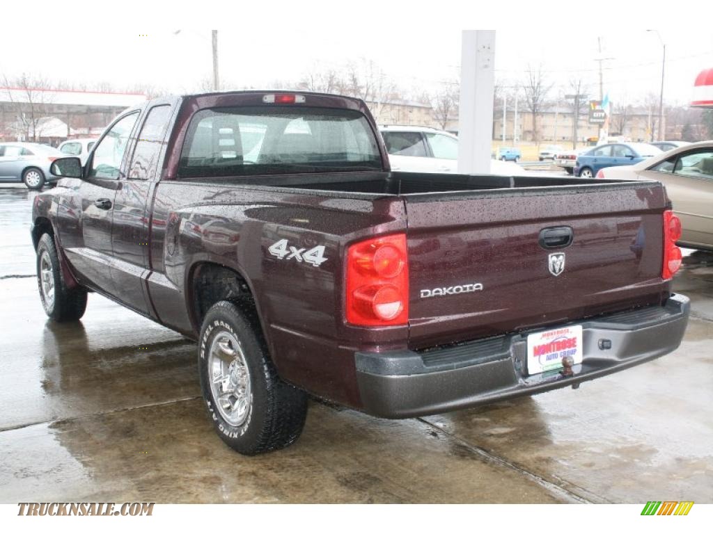 2005 Dodge Dakota St Club Cab 4x4 In Deep Molten Red Pearl Photo 5