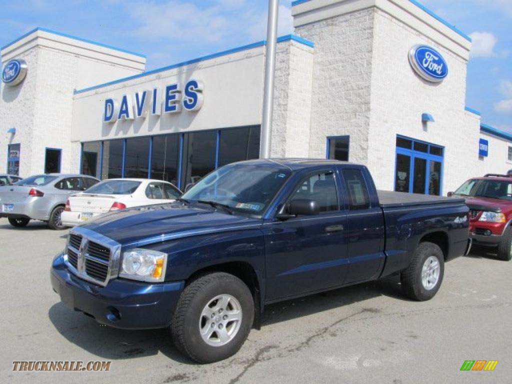 2006 Dodge Dakota Slt Club Cab 4x4 In Patriot Blue Pearl Photo 3