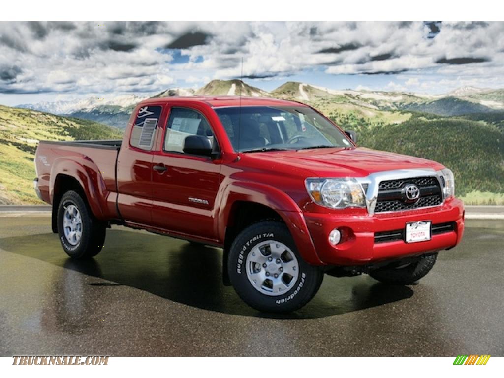 2011 Toyota Tacoma V6 Trd Access Cab 4x4 In Barcelona Red Metallic