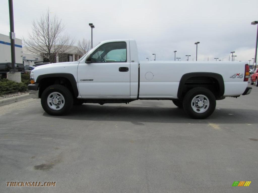 2002 Silverado 2500 Regular Cab 4x4 - Summit White / Medium Gray photo #1