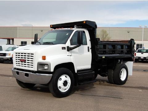 Summit White 2005 GMC C Series Topkick C7500 Regular Cab Dump Truck