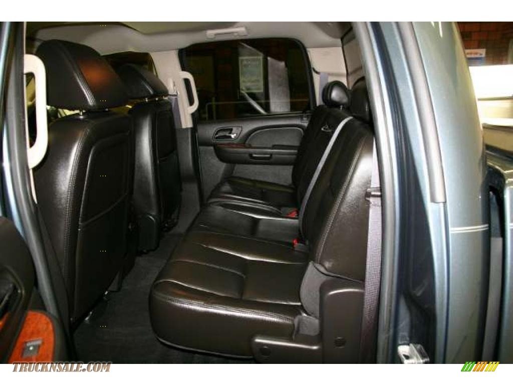 2007 Sierra 1500 SLT Crew Cab 4x4 - Stealth Gray Metallic / Ebony Black photo #5