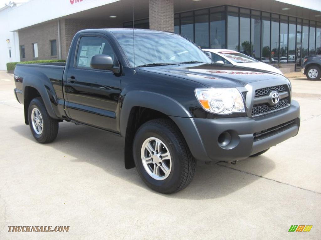 2011 Toyota Tacoma Regular Cab 4x4 In Black Photo #2 - 005983 