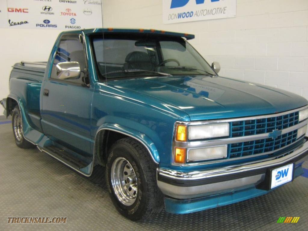 1993 C/K C1500 Regular Cab - Bright Teal Metallic / Gray photo #1 1993 C/K C1500 Regular Cab - Bright Teal Metallic / Gray photo #1