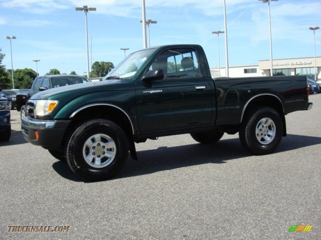 2000 Toyota Tacoma Regular Cab 4x4 In Imperial Jade Green Mica Photo 2