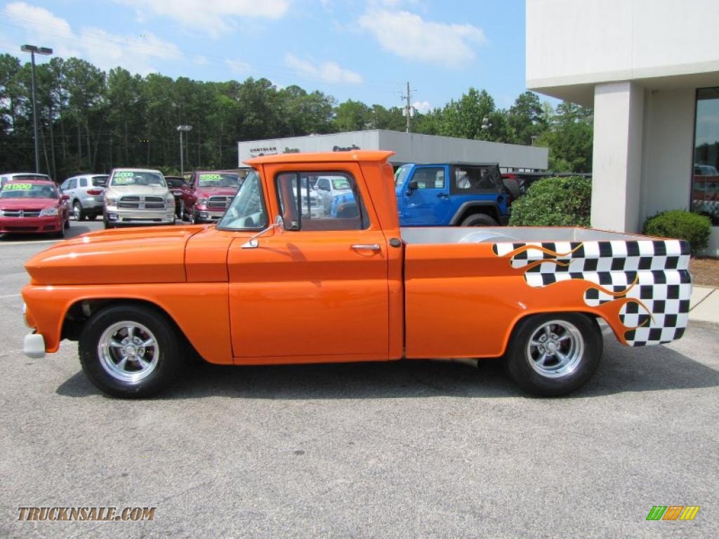 1963 C/K C10 Pro Street Truck - Custom Orange / Gray photo #4