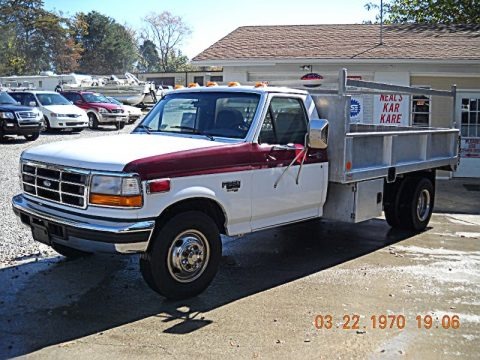 Colonial White 1997 Ford F350 XLT Regular Cab
