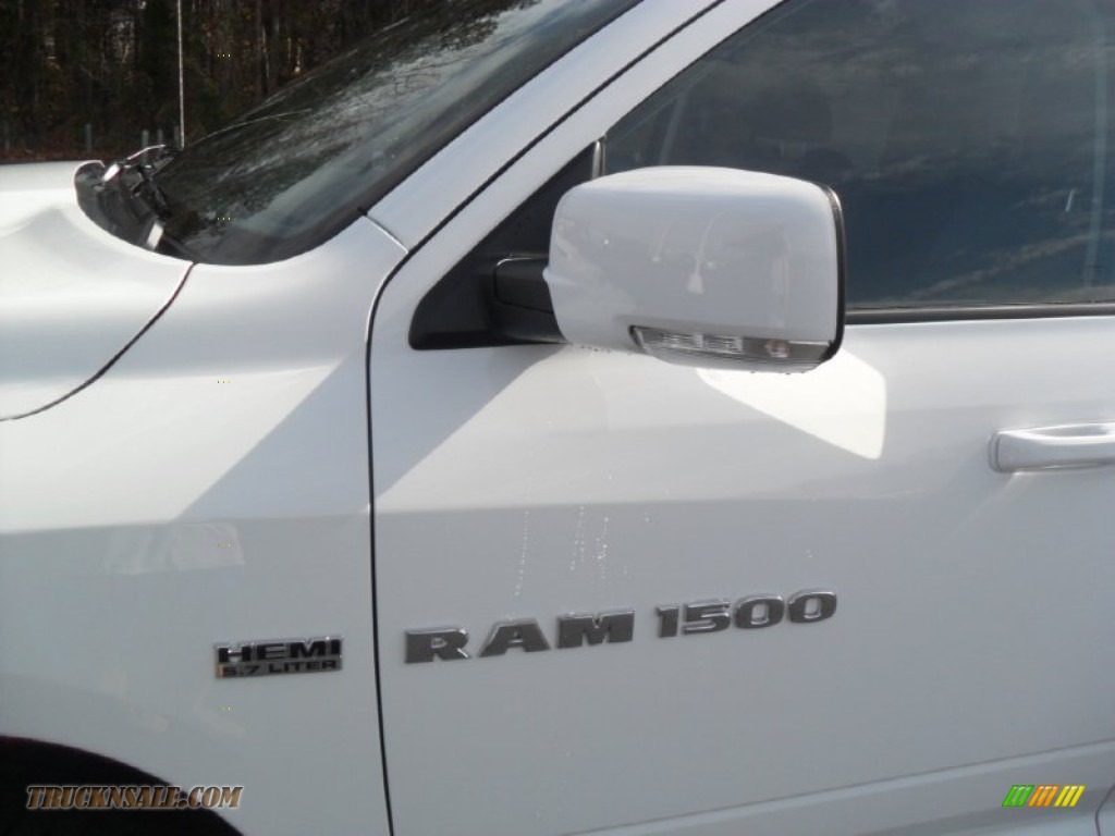 2012 Ram 1500 Sport Crew Cab 4x4 - Bright White / Dark Slate Gray photo #23