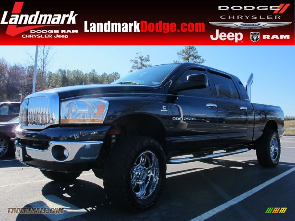 2006 Ram 2500 Laramie Mega Cab 4x4 - Patriot Blue Pearl / Medium Slate