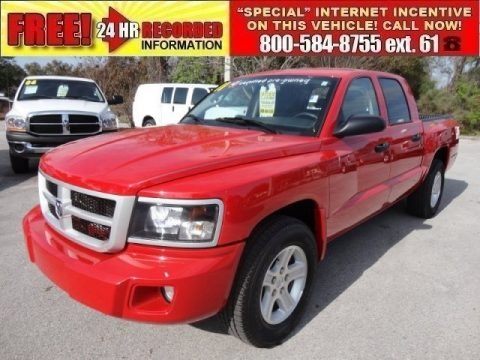 Flame Red 2011 Dodge Dakota Big Horn Crew Cab Flame Red 2011 Dodge Dakota Big Horn Crew Cab