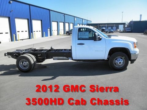 Summit White 2012 GMC Sierra 3500HD Regular Cab Dually Chassis Summit White 2012 GMC Sierra 3500HD Regular Cab Dually Chassis