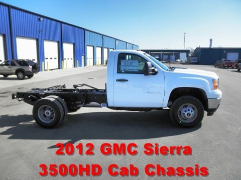 Summit White 2012 GMC Sierra 3500HD Regular Cab Dually Chassis Summit White 2012 GMC Sierra 3500HD Regular Cab Dually Chassis