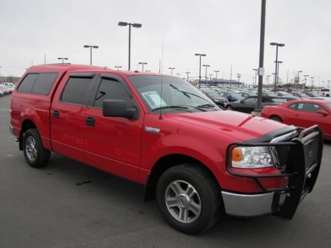 Bright Red 2008 Ford F150 Lariat SuperCrew