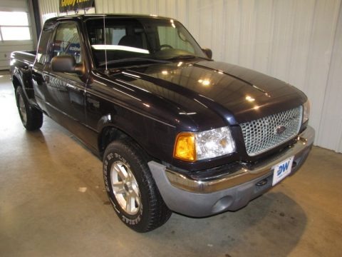 Deep Wedgewood Blue Metallic 2003 Ford Ranger XLT SuperCab 4x4