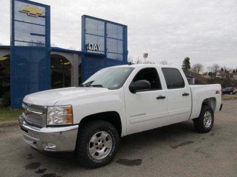 Summit White 2012 Chevrolet Silverado 1500 LT Crew Cab 4x4 Summit White 2012 Chevrolet Silverado 1500 LT Crew Cab 4x4