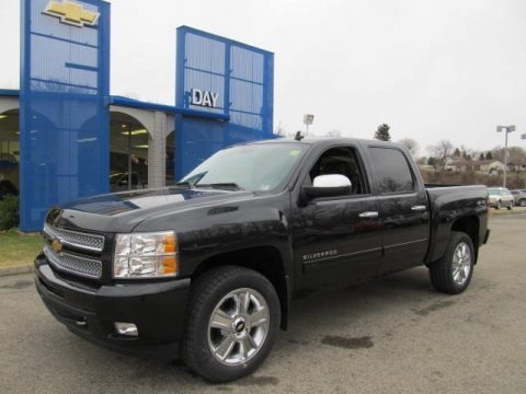 Black 2012 Chevrolet Silverado 1500 LTZ Crew Cab 4x4 Black 2012 Chevrolet Silverado 1500 LTZ Crew Cab 4x4
