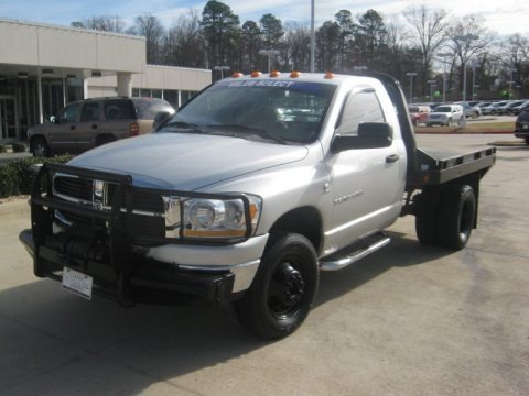 Bright Silver Metallic 2006 Dodge Ram 3500 SLT Regular Cab 4x4 Stake Truck Bright Silver Metallic 2006 Dodge Ram 3500 SLT Regular Cab 4x4 Stake Truck