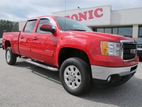Fire Red 2011 GMC Sierra 2500HD SLT Crew Cab Fire Red 2011 GMC Sierra 2500HD SLT Crew Cab