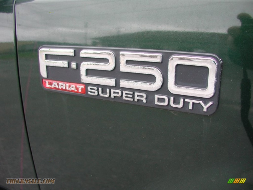 2000 F250 Super Duty Lariat Extended Cab 4x4 - Woodland Green Metallic / Medium Parchment photo #20