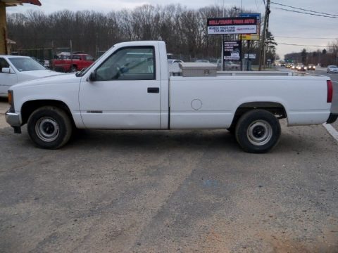 White 1995 Chevrolet C/K C1500 Regular Cab