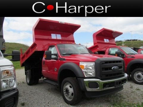 Vermillion Red 2012 Ford F450 Super Duty XL Regular Cab Chassis