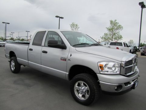 Bright Silver Metallic 2008 Dodge Ram 3500 SLT Quad Cab 4x4