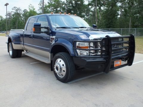 Dark Blue Pearl Metallic 2008 Ford F450 Super Duty King Ranch Crew Cab 4x4 Dually