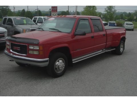 Fire Red 1999 GMC Sierra 3500 SLT Crew Cab Dually Fire Red 1999 GMC Sierra 3500 SLT Crew Cab Dually