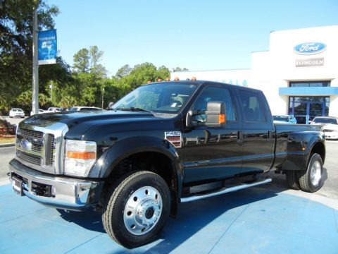 Black 2008 Ford F450 Super Duty Lariat Crew Cab 4x4 Dually