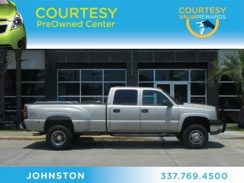 Silver Birch Metallic 2005 Chevrolet Silverado 3500 LS Crew Cab 4x4 Dually Silver Birch Metallic 2005 Chevrolet Silverado 3500 LS Crew Cab 4x4 Dually