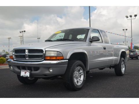 Bright Silver Metallic 2004 Dodge Dakota SLT Club Cab 4x4 Bright Silver Metallic 2004 Dodge Dakota SLT Club Cab 4x4