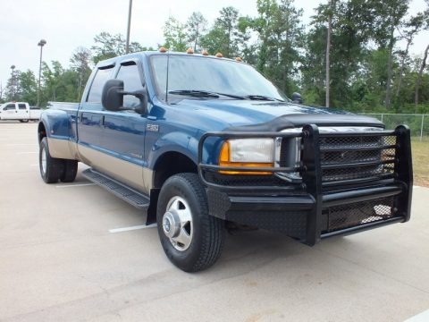 Island Blue Metallic 2000 Ford F350 Super Duty Lariat Crew Cab 4x4 Dually Island Blue Metallic 2000 Ford F350 Super Duty Lariat Crew Cab 4x4 Dually